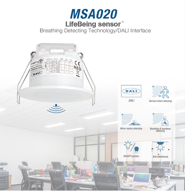 MSA020 24vdc weatherproof occupancy sensor DALI Interface