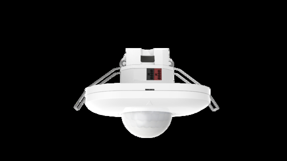 KNX Certified occupancy detector designed for high-bay warehouses with max. 10m mounting height