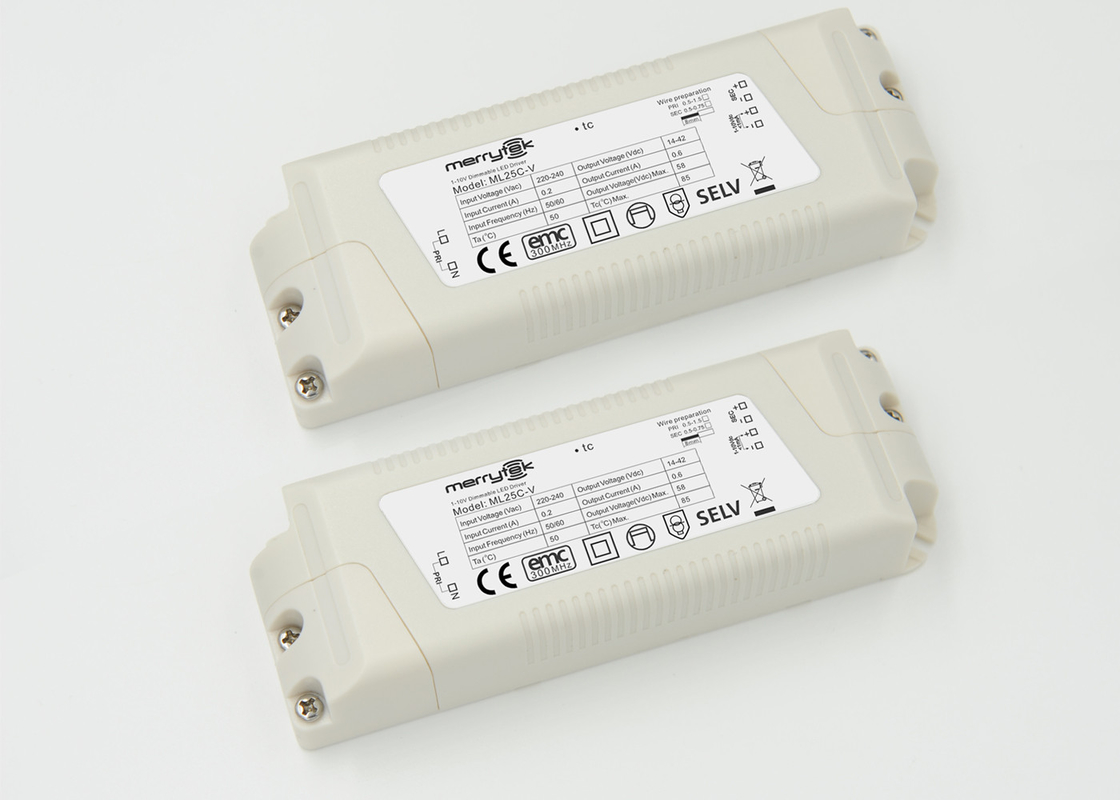 Customized Office Panel Light 0 - 10v Dimmable LED Driver 600mA Output
