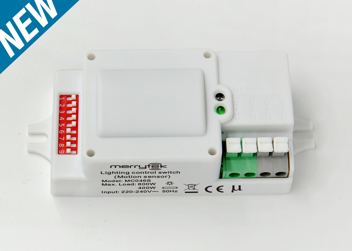5.8G Microwave Motion Motion Sensor MC046S ,Built-in Daylight Sensor ,Support 12m High Mounting Height