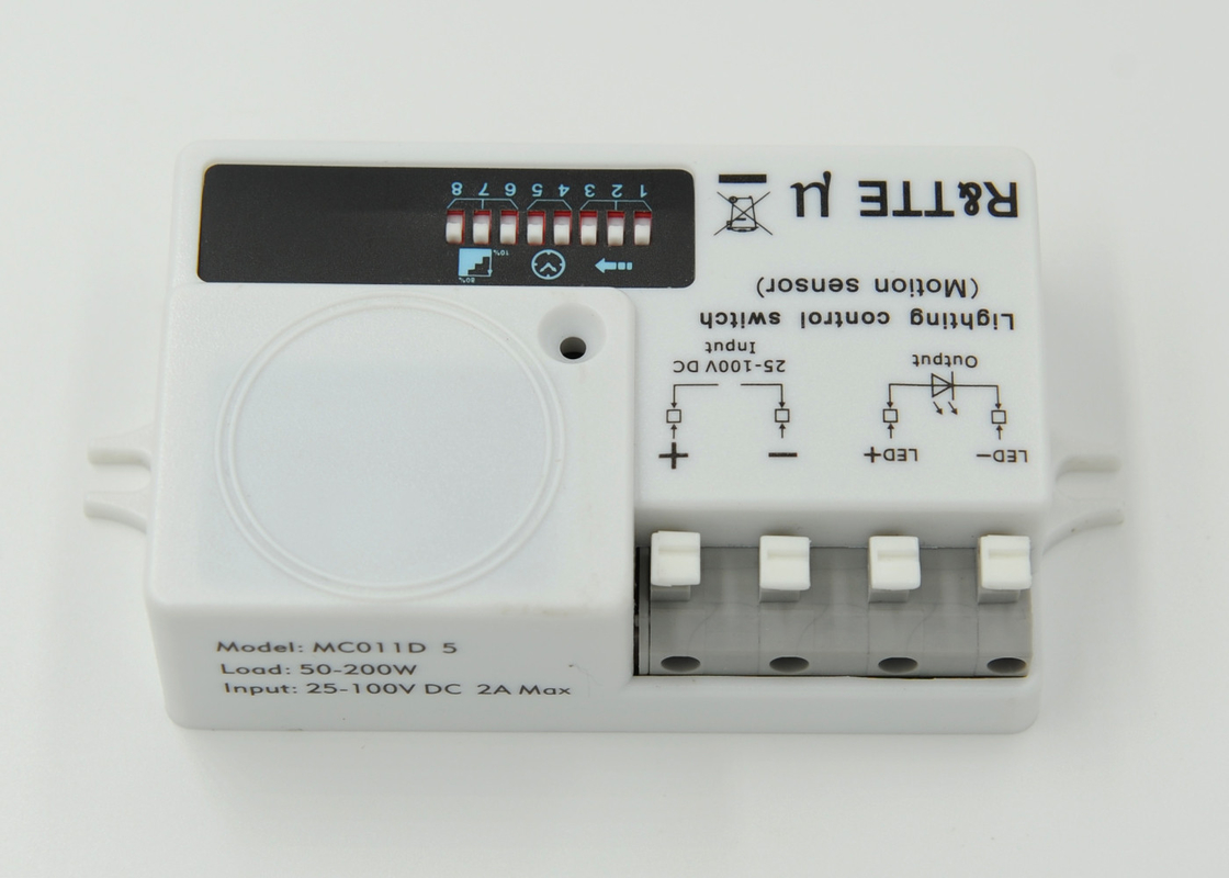 5.8GHz ISM Band 200w DC Motion Sensor With 16 Meter Wide Detection Area