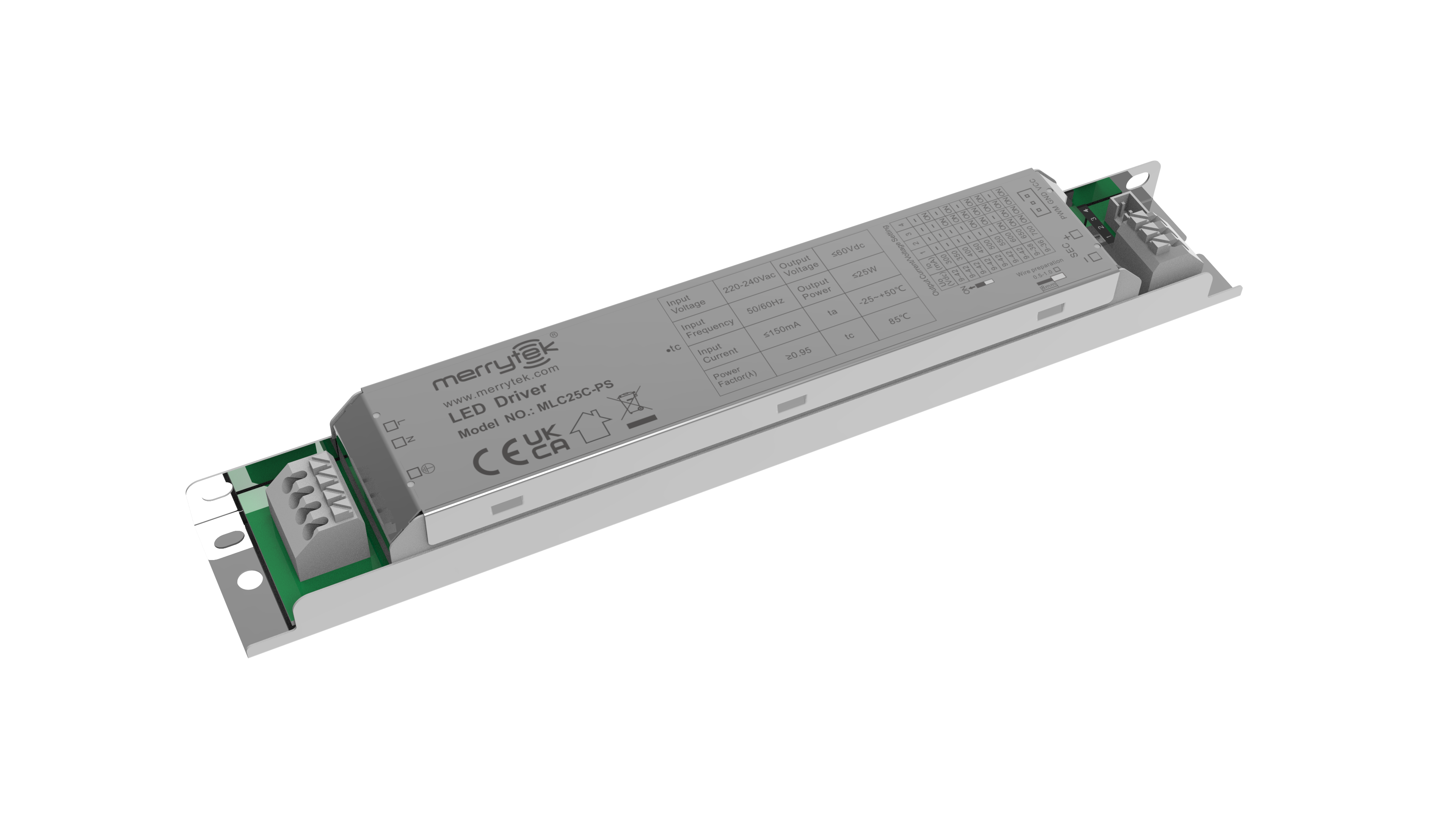 25W Isolated LED Driver with PWM Dimming, 300-700mA