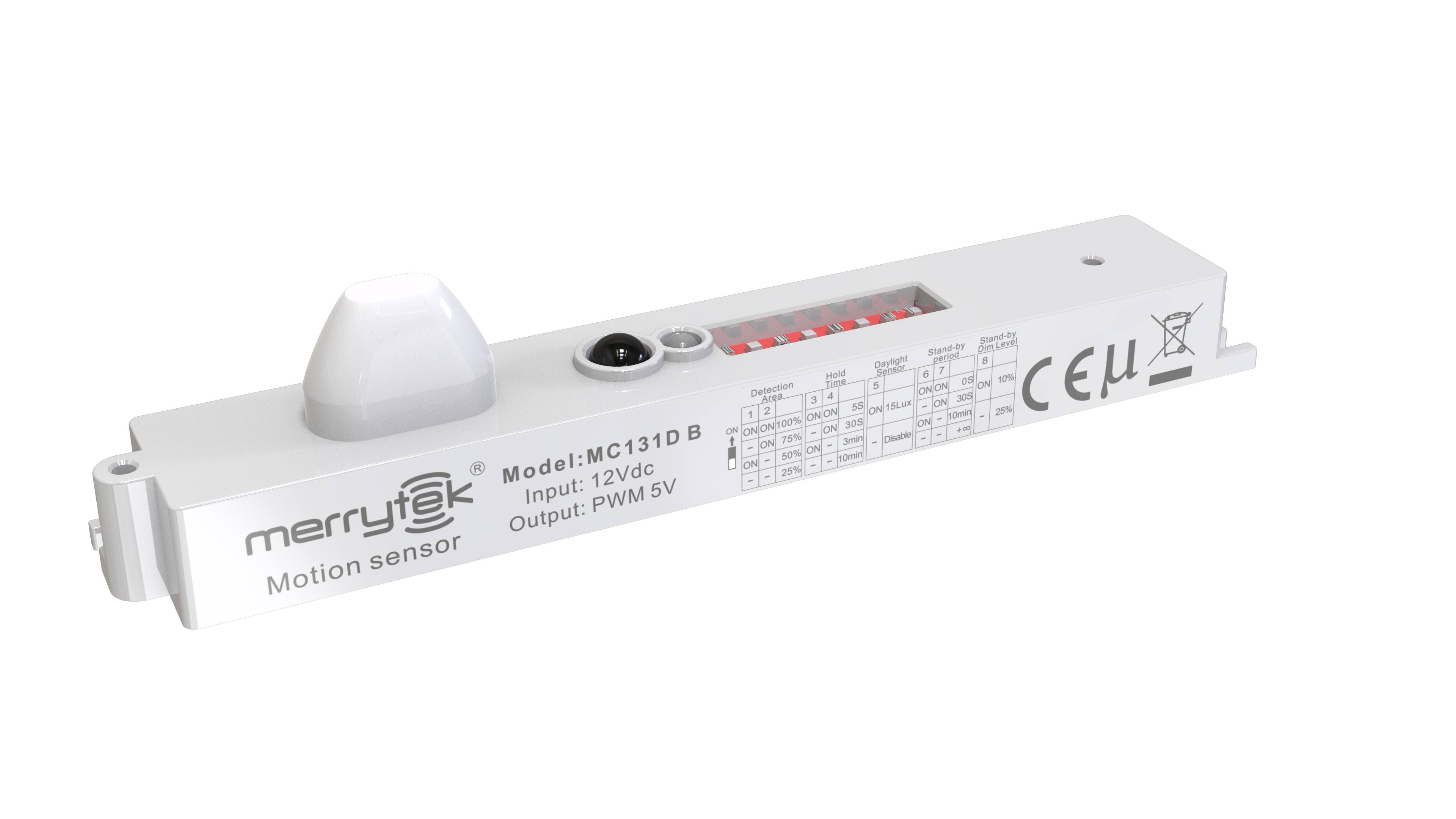 Motion Sensor Long PWM Dimming DC Motion Sensor with Remote Control, 6m Range