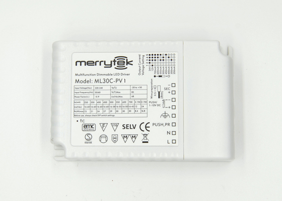 Multi Output Current Low Voltage Dimmable 30W LED Driver 1 - 10V For LED Tube