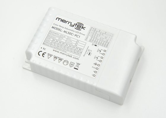 IP20 1-10v Dimmable LED Driver 50W with Auto Recover Color Temperature Adjustable