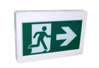 Running Man Plastic Housing Emergency Exit Lights Applied In Corridor Exit