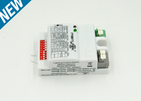 Compact 120/277Vac ON / OFF Microwave Light Sensor MC603S , UL and FCC Certification