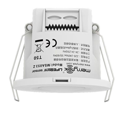 220-240Vac Input IP20 Zigbee Control Wireless Motion Sensors For Office Application