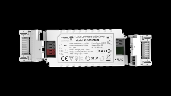 35W DALI2 & PUSH dimming constant current driver NFC programmable led driver 500-1050mA