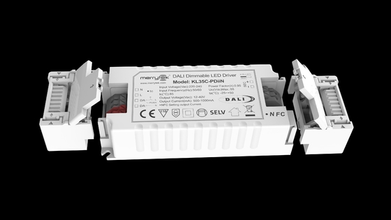 35W DALI2 & PUSH dimming constant current driver NFC programmable led driver 500-1050mA