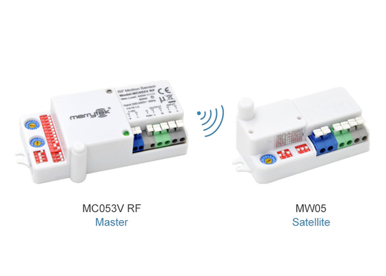 'Wireless Motion Sensor For High Bay / Low Bay / Linear And Batten Light With Group Networkong Function MC053V RF + MW05