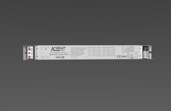 IP20 30W Dimmable LED Driver DALI Push 1-10V Dimming Push Terminal