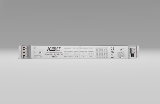 120W DALI Dimmable LED Driver IP20 Protection With Linear Metal Shell
